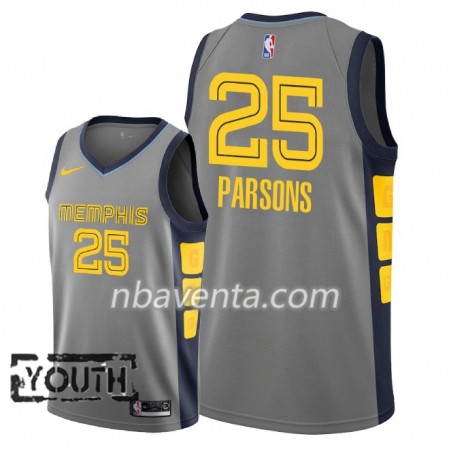 Camiseta Niños Memphis Grizzlies Chandler Parsons 25 2018-19 Nike City Edition Gris Swingman Camiseta Niños Memphis Grizzlies Chandler Parsons 25 2018-19 Nike City Edition Gris Swingman